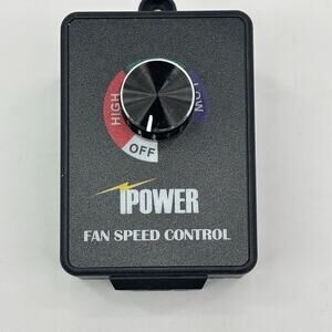 iPower Fan Speed Control Variable Adjuster for Inline‎ Duct Vent Blower Black